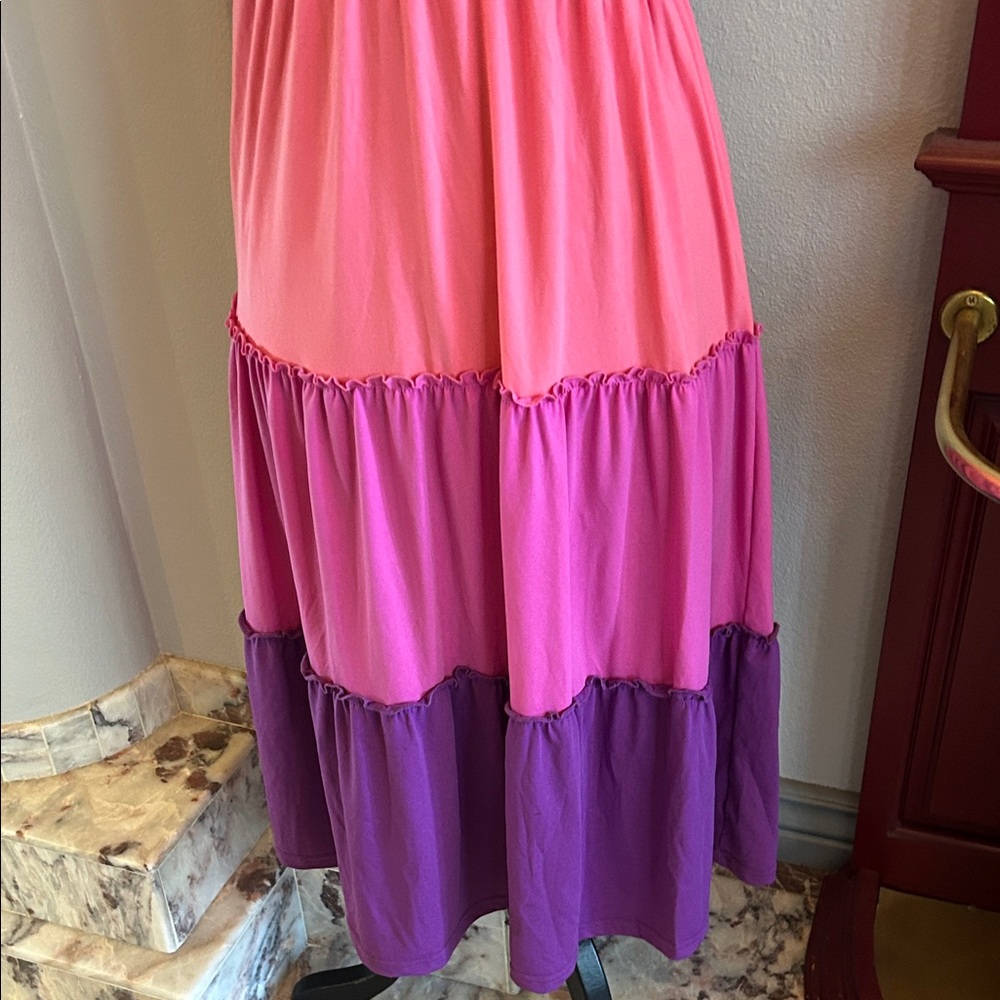 Ombré Halter Neck Maxi Dress - Picture 4 of 11